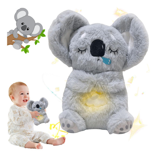 CNPOMAMXF Koala Peluche Que Respiran Orejas Mover Alivia Ansiedad 5 Niveles Ajustables