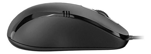 Mouse Usb Ergonómico Óptico Color Negro