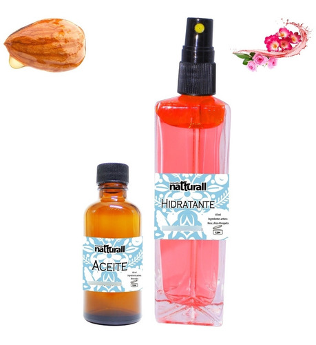 Desmaquillante Bifasico Rosas 60 Ml Aceite Almendras 60 Ml