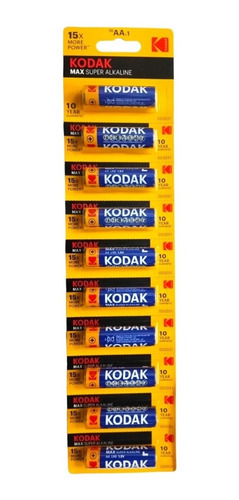 Pilas Baterias Aa Kodak Alcalinas Blister 10 Unidades