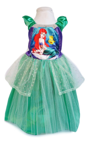 Disfraz Vestido De Princesa Ariel La Sirenita. 