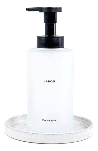 Dispensador De Jabon Vidrio Opaco Casa Nativa 350ml