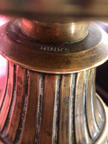 Lámpara Antigua A Kerosene Con Mechero