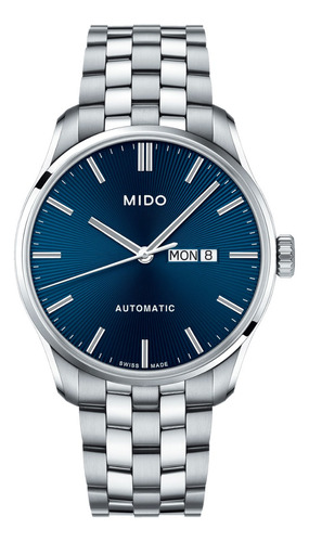 Reloj Mido Belluna Sunray Acero Azul