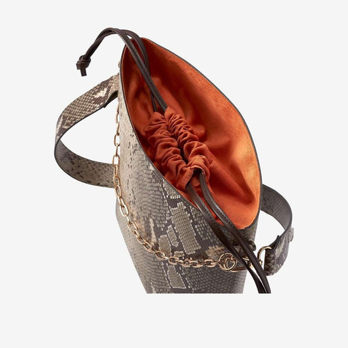 Imagen 3 de 5 de Bolsa Bucket Oriflame Estampado Serpiente Snakeskin Regalo