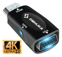 Comprar Cable Adaptador Conversor Hdmi A Vga Full Hd Con Audio Compatible con Monitor Proyector Notebook Pc Dehuka