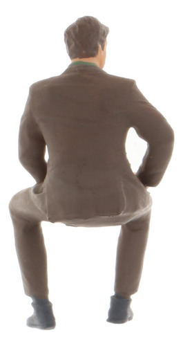 1/64 Posição Sentada Figura Pvc Pessoas Rua Tabela Ciano