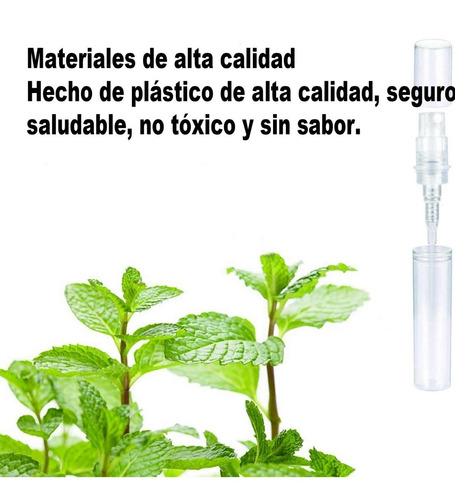 Mini Atomizador Perfume Botella Spray Plástico (120pcs 2ml)