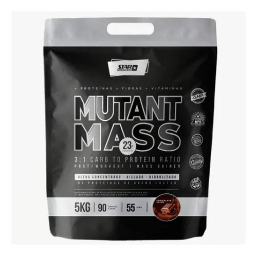 Mutantmass Star 5kg Ganador Masa Muscular Choco Stanut243