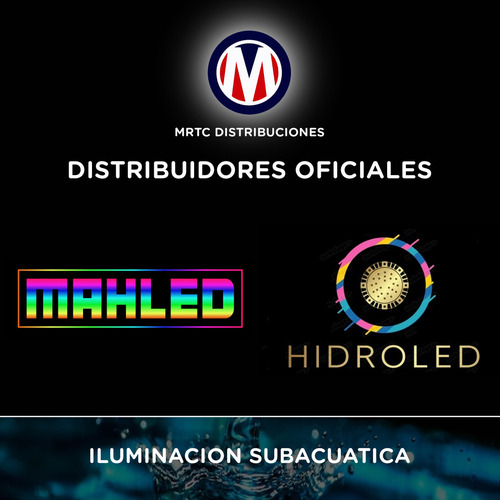 Kit Completo Iluminacion Pileta Hormigon 2 Luces Led Sumergibles Hidroled 24w Luz Blanca De Acero Inox. Macizo 316 + Transformador + Caja Estanca + Cajas De Pase Listo Para Instalar