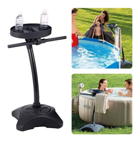 Accesorio Para Spa Inflable Toallero Con Porta Lata Intex