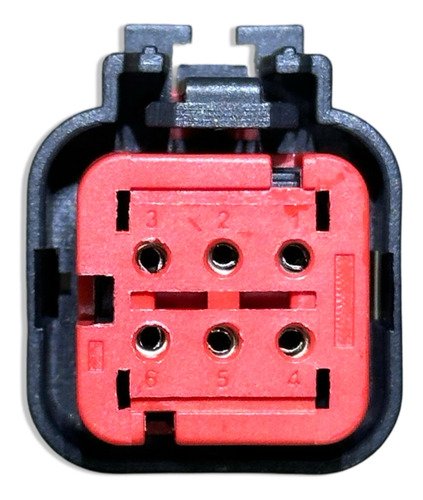 Conector Plug 6 Vias Deutsch P/ Máquinas Agrícola Caminhões