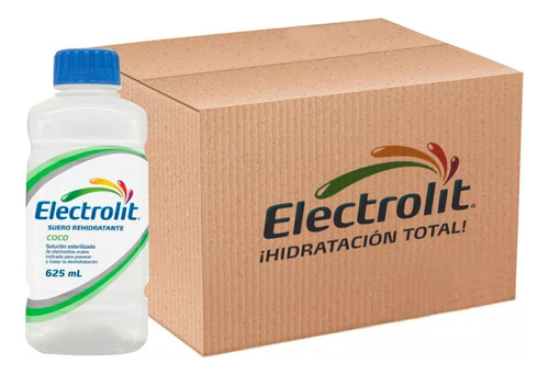 Electrolit Suero Rehidratante Sabor Coco 625 Ml (12 Pack) 