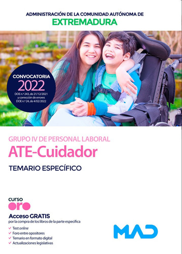 Libro Ate Cuidador Grupo Iv Personal Laboral Temario Extr...