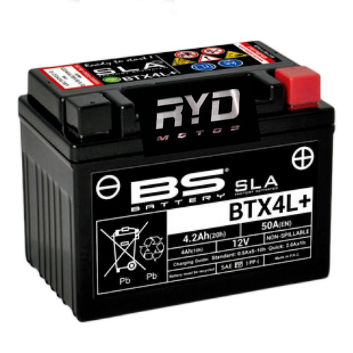 Bateria  Suzuki Dr650r, Ru Btx4l = Ytx4l-bs Bs Battery Ryd