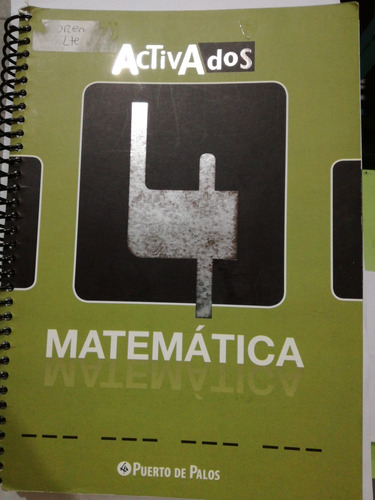 Matemática 4 Activados Puerto De Palos