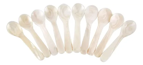comprar Cucharas Duebel Para Servir Caviar, De Nácar Blanco, 10 Uni.