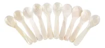 Comprar Cucharas Duebel Para Servir Caviar, De Nácar Blanco, 10 Uni.