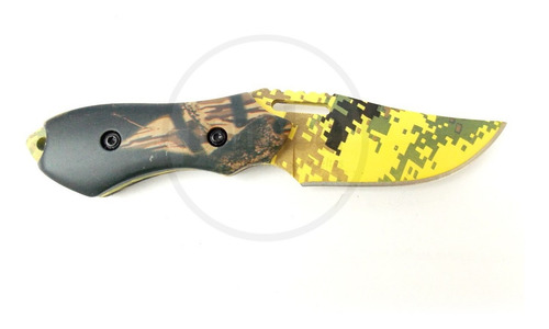 Mini Cuchillo Short Táctico 3 Dedos Corto Camo Digital Pixel