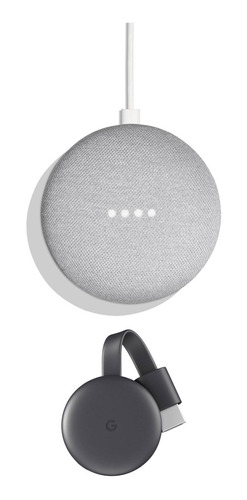 Google Home Mini & 3rd-generation Chromecast Kit (chalk)