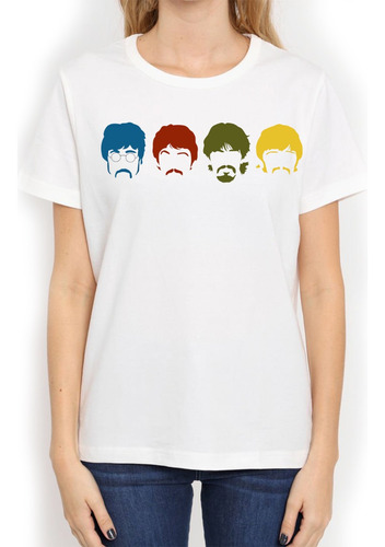 Remera The Beatles Rock Hombre Mujer Niños Modal Premium  -