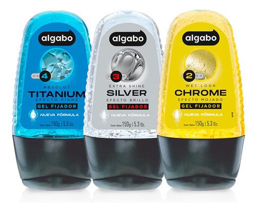 7 Gel Capilar Algabo Gota Fijacion Fuerte X 150 Gr ( Mayor