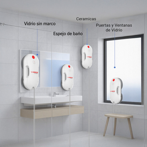 Robot Limpiador De Vidrios Osoji Mado Spray Control App