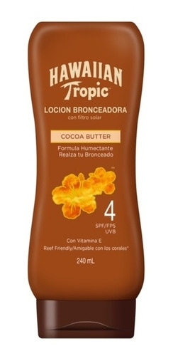 Bronceador Hawaiian Tropic Cocoa Butter Fps 4 240 Ml Ub