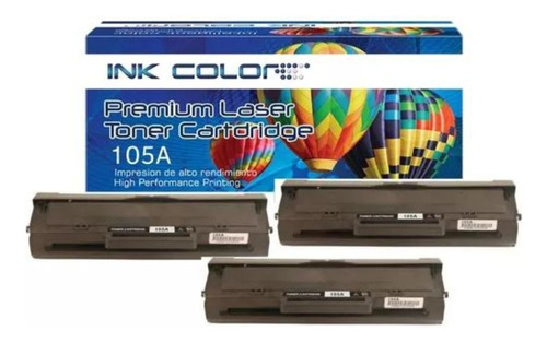 Kit 3 Toner Genérico Compatible Para 105a 137fnw 107mfp 135m