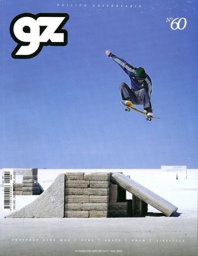 Revista Gravedad Zero 60. Edición Aniversario. Skate Surf