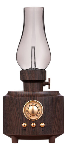 Lámpara De Queroseno Bluetooth Audio Vintage Fm, Enchufe De