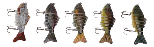 Juego De Señuelos De Pesca Swimbait, Con Múltiples Articulac