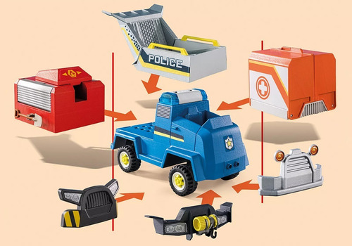Juego Playmobil Duck On Call Vehículo De Emergencia Policía Cantidad de piezas 35