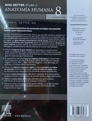 Mini Netter Atlas De Anatomía Humana 8a Mini Netter De Frank H