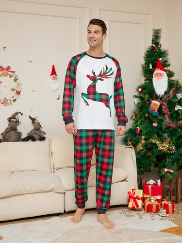 Pijama Navidad Familia Pijamas Navidad Reno Set De Pijamas