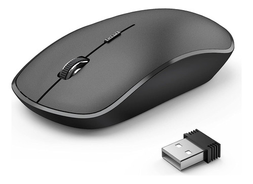 Mouse Inalambrico Para Computadora Portatil/pc/mac Negro