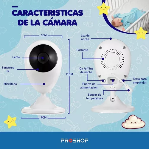 Intercomunicador Bebe Due Wifi Baby Cam