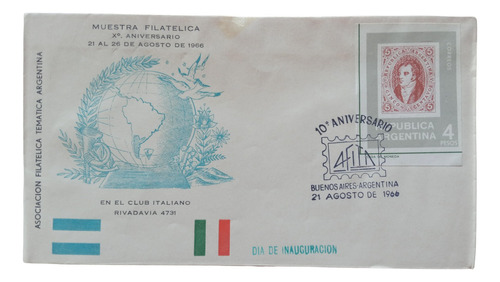 10° Aniv. Afita Club Italiano 1966 Dia De Inauguración