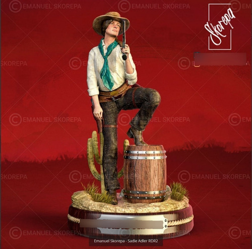 Archivo Stl Impresión 3d - Red Dead Redemption - Sadie Adler