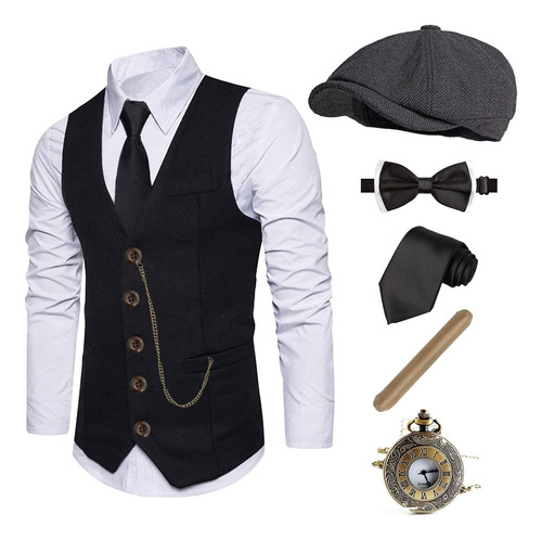 Disfraz De Accesorios Para Hombres De 1920, Great Gatsby Clo