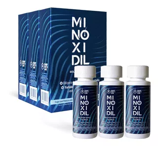 Minoxidil 5% 3pack Tratamiento Crecimiento Cabello Y Barba