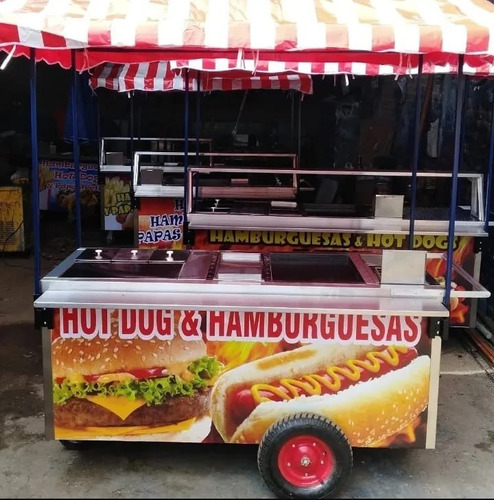 Carro De Hot Dog En Acero Inoxidable Modelo I