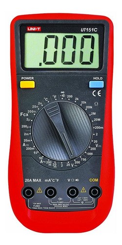 Tester Multímetro Digital Uni-t Ut151c Cap Temp Electro