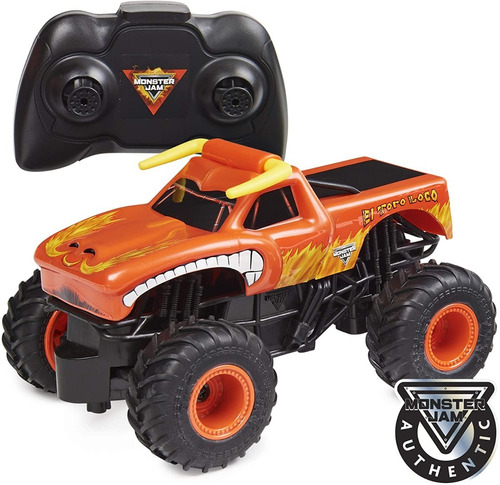 Monster Jam  El Toro Loco Naranja 1:24 Control Remoto