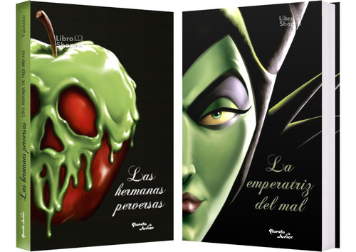 2 Libros Villanos Disney  Las Hermanas Perversas + Maléfica