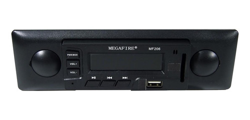 Imagen 1 de 3 de Autoestéreo para auto Megafire MF206 con USB y lector de tarjeta SD