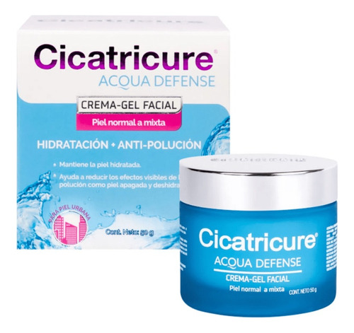 Cicatricure Acqua Defense Gel Crema Facial Hidratante X 50gr