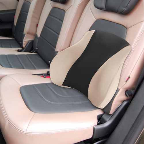 X Almohada De Soporte Lumbar Para Automóvil Soporte Beige