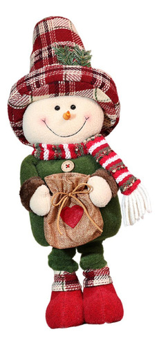 Muñeca Navideña Estirable, Muñeco De Nieve Navideño S