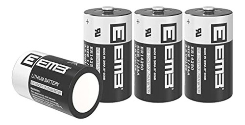 4x Eemb Er14250 Batería De Litio No Recargable De 3,6 V Li-s